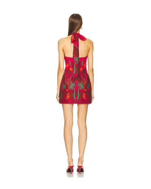 Cara Cara Red Perla Mini Dress
