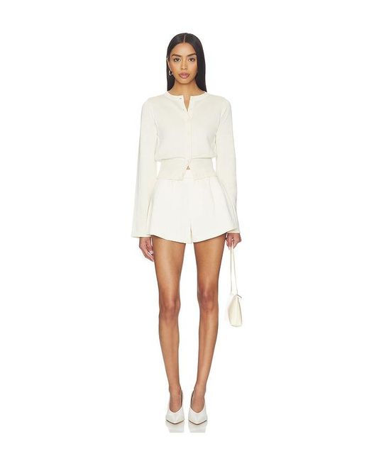 Lovers + Friends White Jamie Short