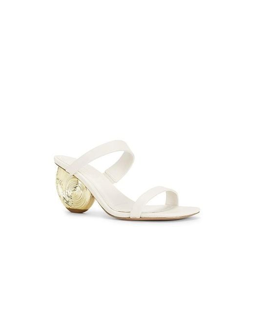 Jonathan Simkhai White Marion Leather Shell Heel