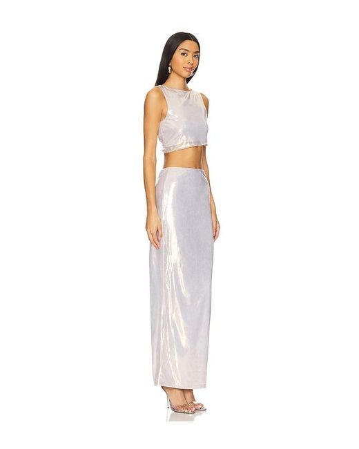 superdown White Pearl Maxi Set