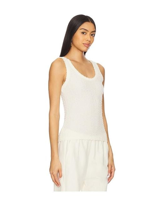 Enza Costa Multicolor Puckered Tank Top
