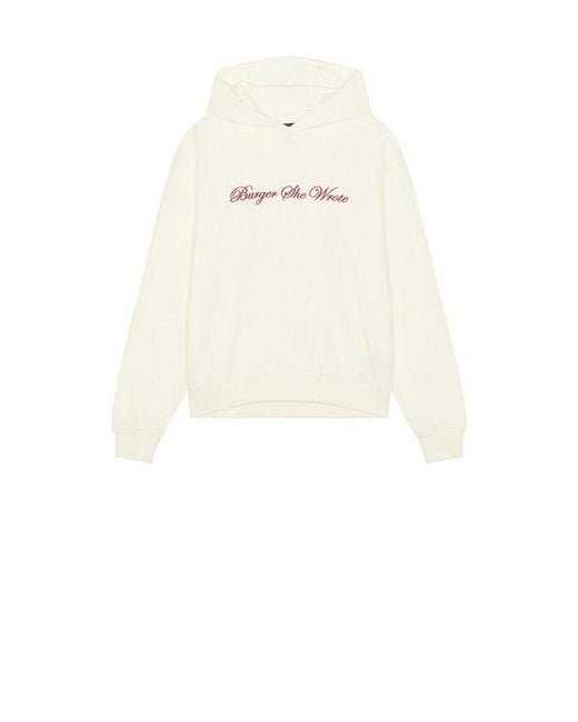 Brixton Natural X Burger She Wrote Hoodie for men