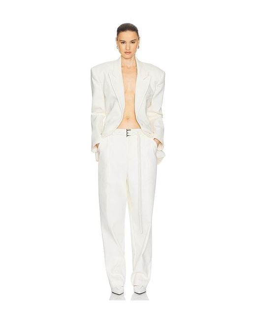 Helsa White The Barrel Pant