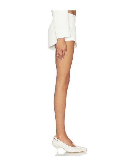 Amanda Uprichard White Courtney Shorts