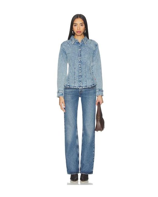Levi's Blue Long Sleeve Shaped Shirt