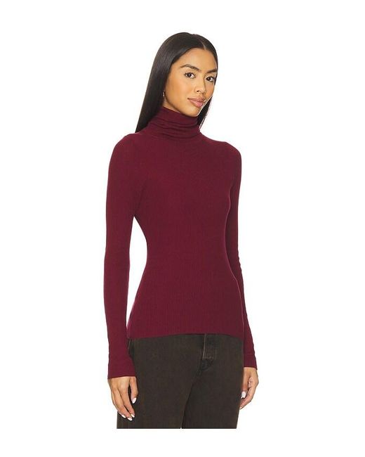 Enza Costa Red Rollkragenpullover Im Lagenlook