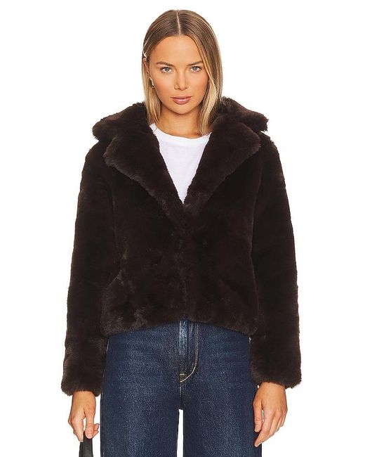 MINKPINK Eva Faux Fur Coat in Black Lyst UK