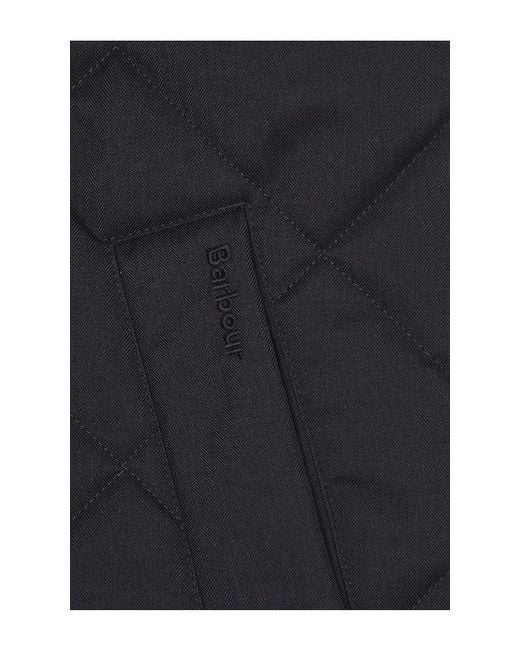 Barbour Blue City Harrington Quilted Gilet Vest for men