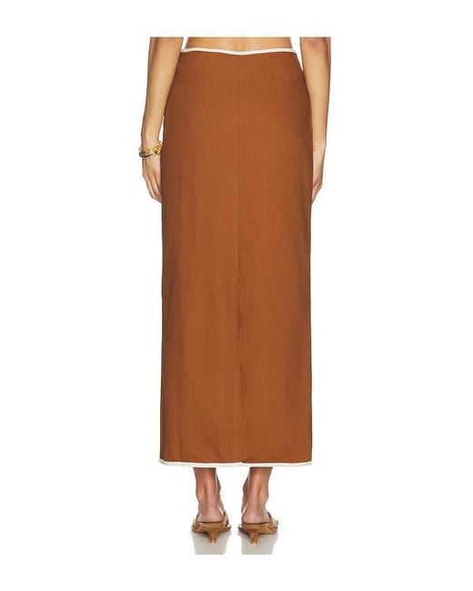 SAUDADE Brown Zuma Skirt Set