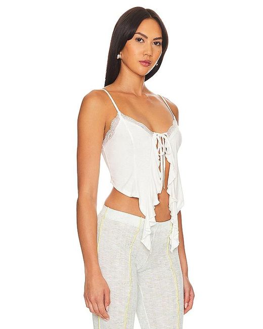 MORE TO COME White Kiesha Cami Top