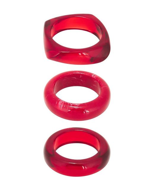 Luv Aj Red The Formentera Bangle Set