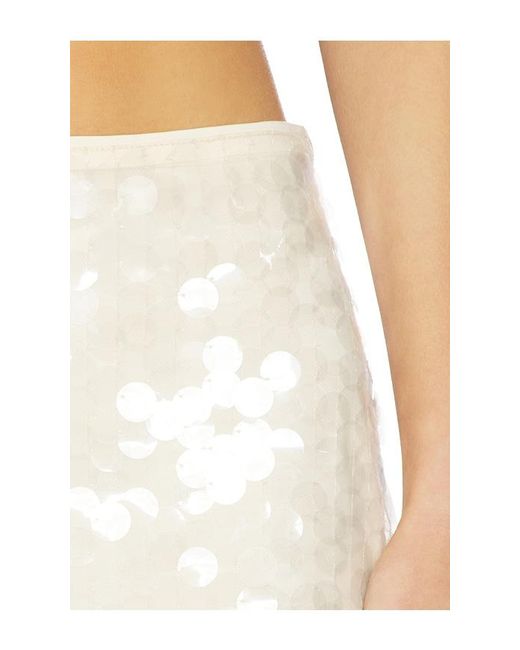 SNDY'S White Calena Micro Mini Skirt