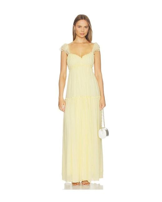 LoveShackFancy Metallic Bourge Dress