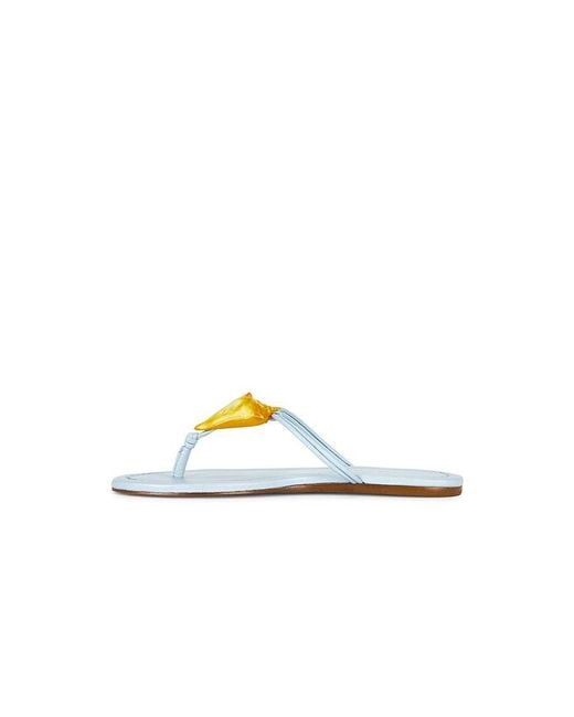 Farm Rio White Shell Flat Sandal