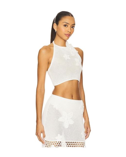 Rammy Top En Color Blanco Talla (También En M, S, Xl, Xs) Devon Windsor de color White