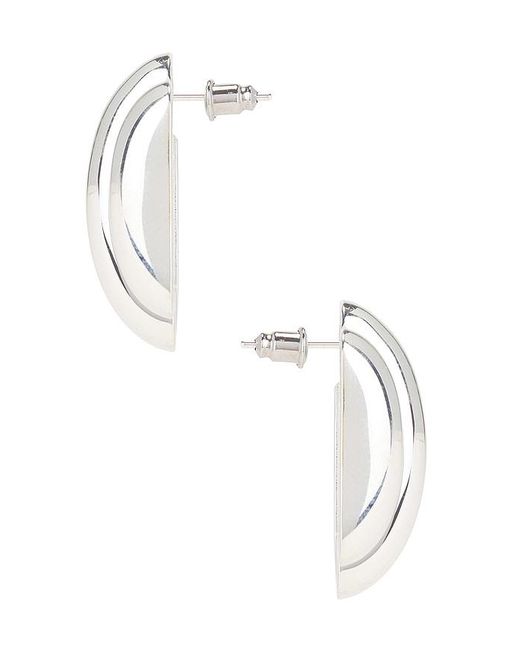 Mega White Les Tubes Earrings