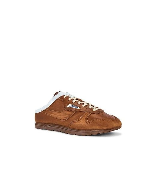 Autry Brown Windspin Mule Sneaker