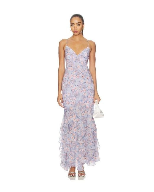 For Love & Lemons White Elea Maxi Dress