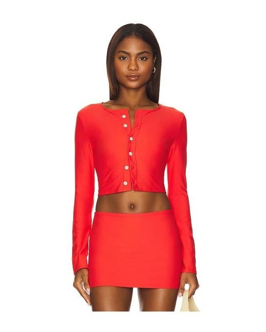 Cárdigan Con Botones En Color Rojo Talla (También En M, S, Xl, Xs) Montce de color Red