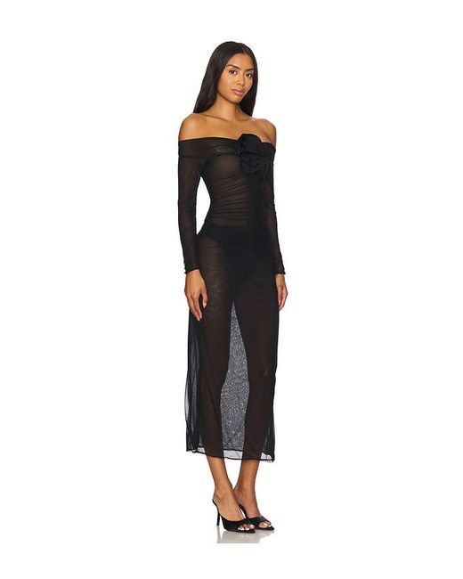 Maygel Coronel Black Heliosa Maxi Dress