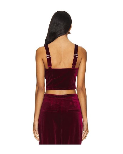 Blank NYC Red Velvet Crop Top