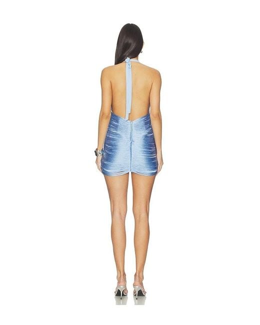 superdown Blue Keoni Fringe Mini Dress