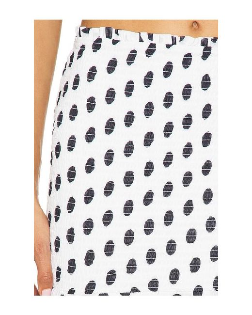 AFRM White Quincy Skirt