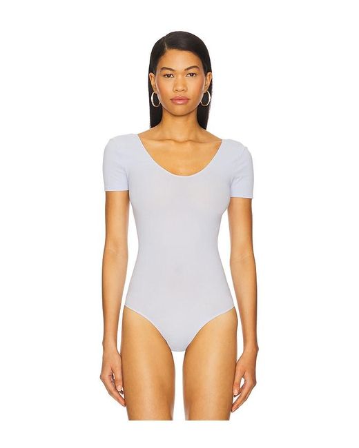 Commando Black Ballet Cap Sleeve Bodysuit