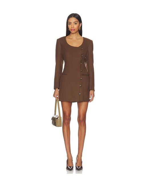 Astr Brown Kassandre Dress