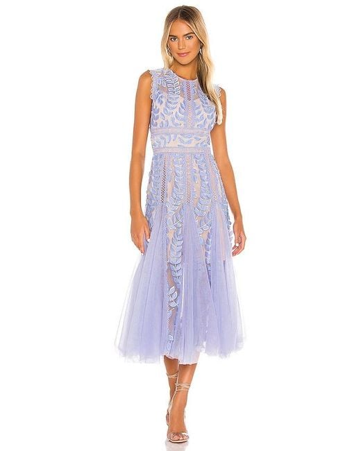 Bronx and Banco Purple Flared Dress