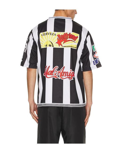Badfriend Black Soccer Jersey for men