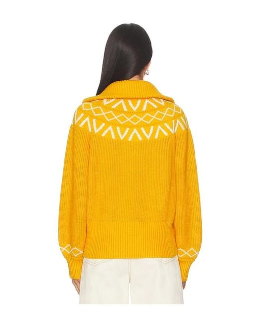 Varley Yellow Strick Sigrid