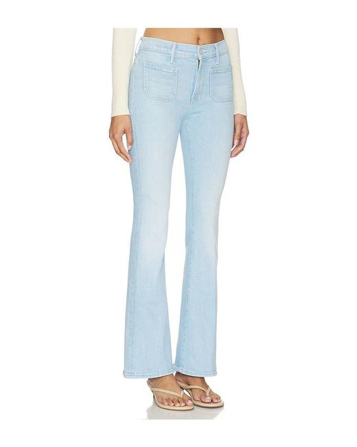 Mother Blue Patch Pocket Weekend Jeans