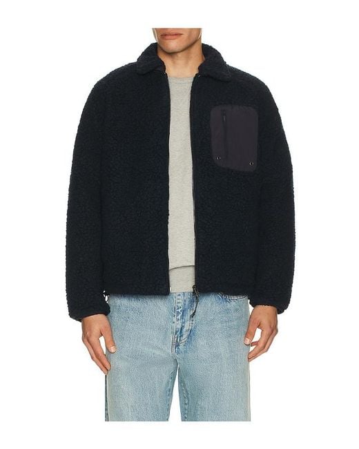 Percival Black Fleece Jacket for men
