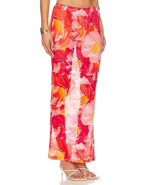 VDM Red Mimi Maxi Skirt
