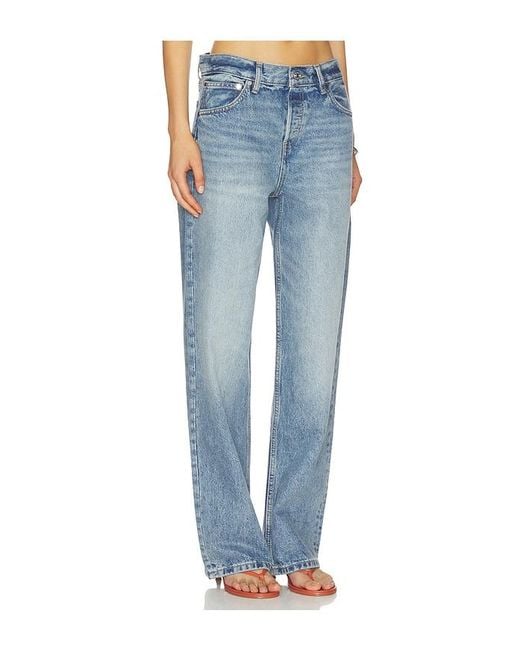EB DENIM Blue Mid Rise Baggy Jeans