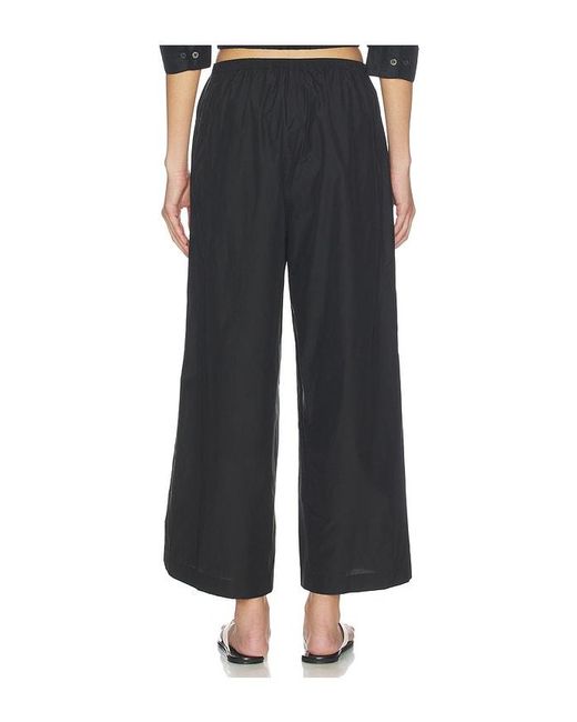 Theory Black Fluid Cropped Pants