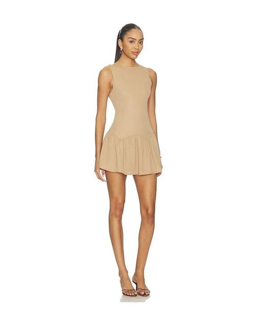 ALL THE WAYS Natural Karoline Mini Dress
