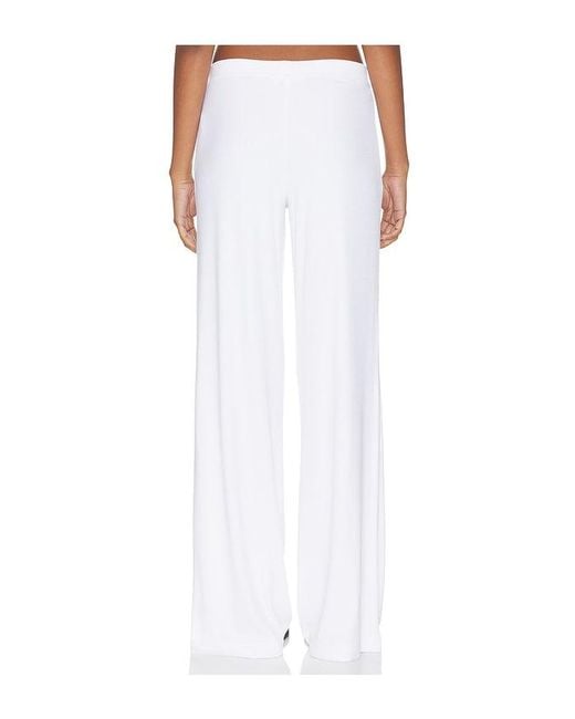 ÉTERNE White Butter Rib Easy Lounge Pant