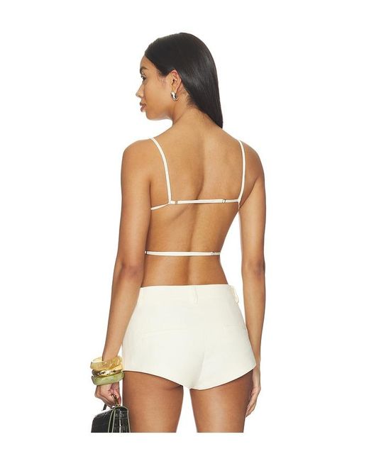 Lioness White Camille Backless Top
