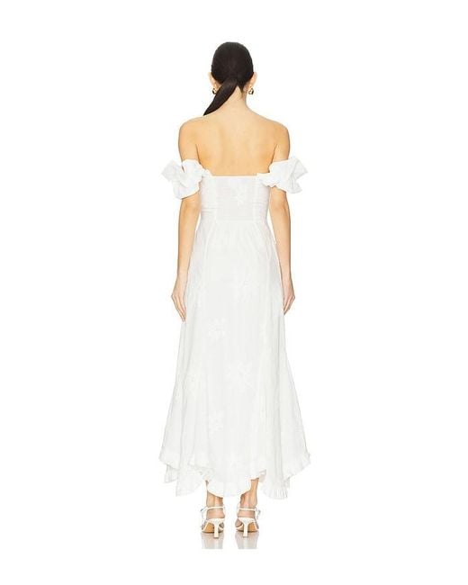 Line & Dot White Emberly Maxi Dress