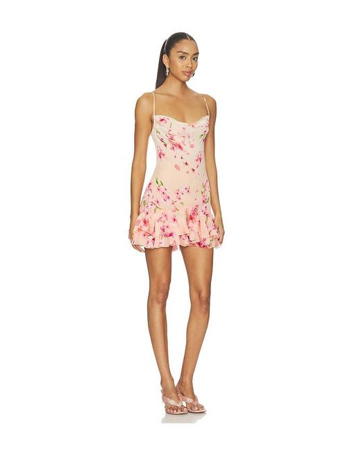 Rococo Sand Multicolor Ruffle Mini Dress