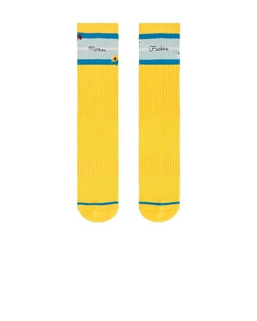 Mother Yellow The Half-Calf Socks