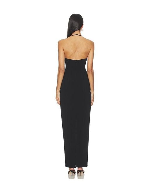 Lovers + Friends Black Poppy Gown