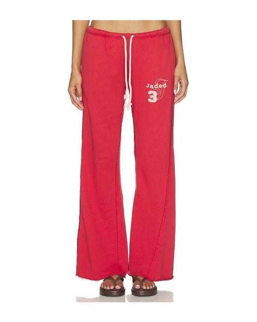 Jaded London Red Cleo Jogger