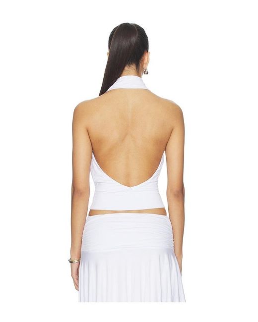 superdown White Katrina Halter Top