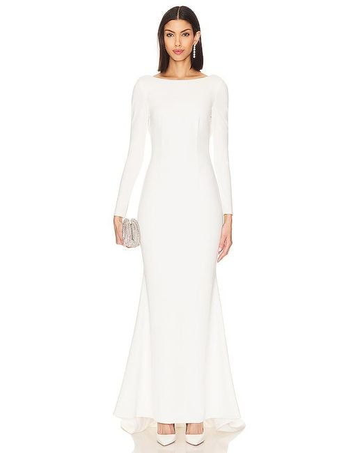 Katie May White Abendkleid Wasson