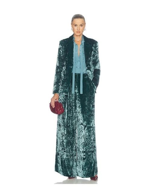 Ulla Johnson Green Ellery Velvet Jacket
