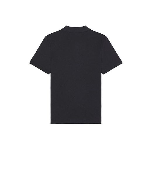Theory Black Bron Cotton Polo for men