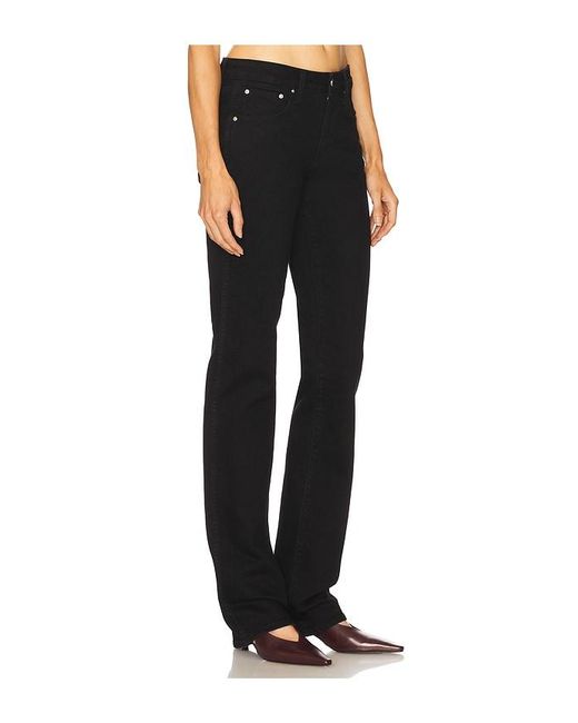GRLFRND Black Sara Low Rise Straight